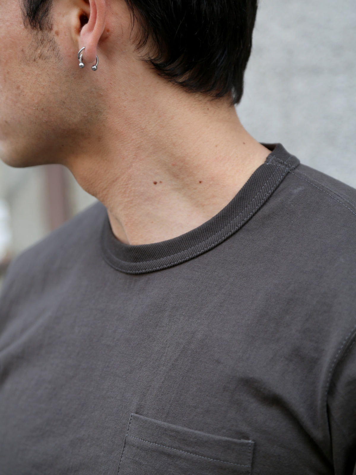 The Real McCoy's Pocket Tee – Charcoal (MC22006-032)