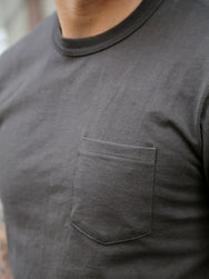 The Real McCoy's Pocket Tee – Charcoal (MC22006-032)