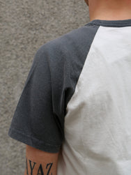 Nudie Jeans Roy Raglan T-Shirt Take It Easy – Offwhite/Black (132006)
