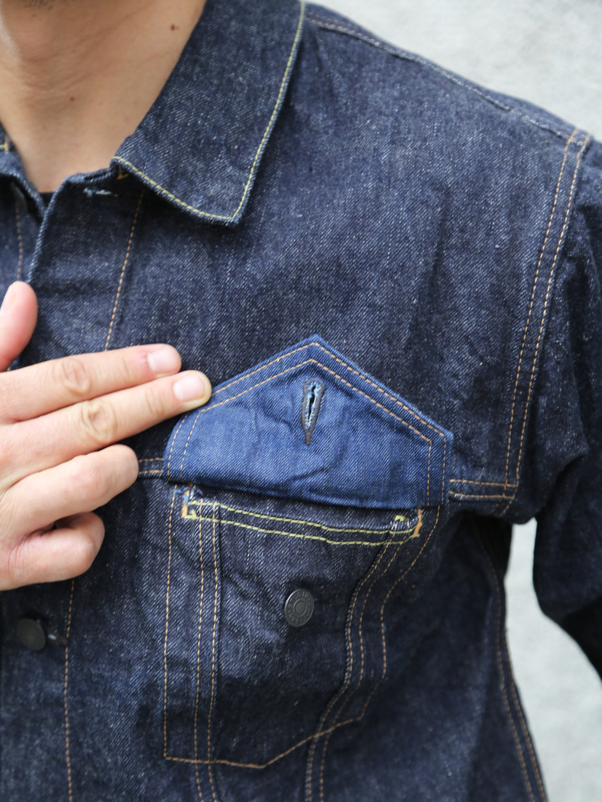 Studio D`Artisan 3rd Type Ishikawadai Denim Jacket – One Washed (SD-4113W)