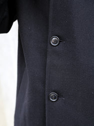 Hansen Garments Sigurd Long Lined Wool Coat – Solid Black (30-60-2)