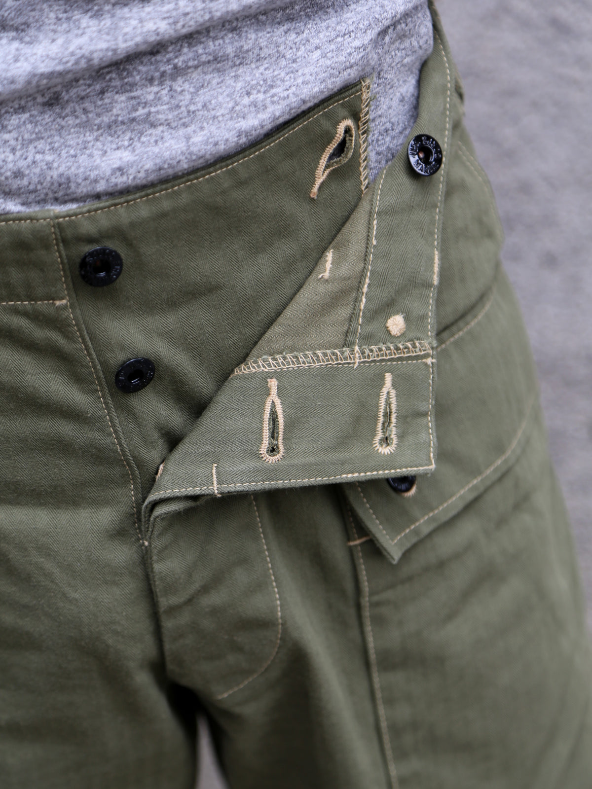 Buzz Rickson's USMC HBT M-44 Pants Short Length – Olive (BR42501-149)