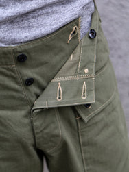 Buzz Rickson's USMC HBT M-44 Pants Short Length – Olive (BR42501-149)