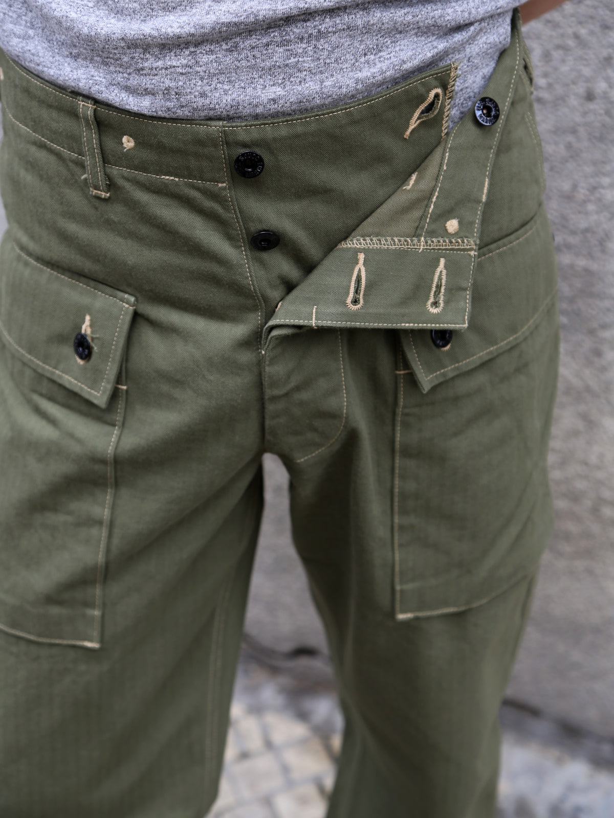 Buzz Rickson's USMC HBT M-44 Pants Short Length – Olive (BR42501-149)