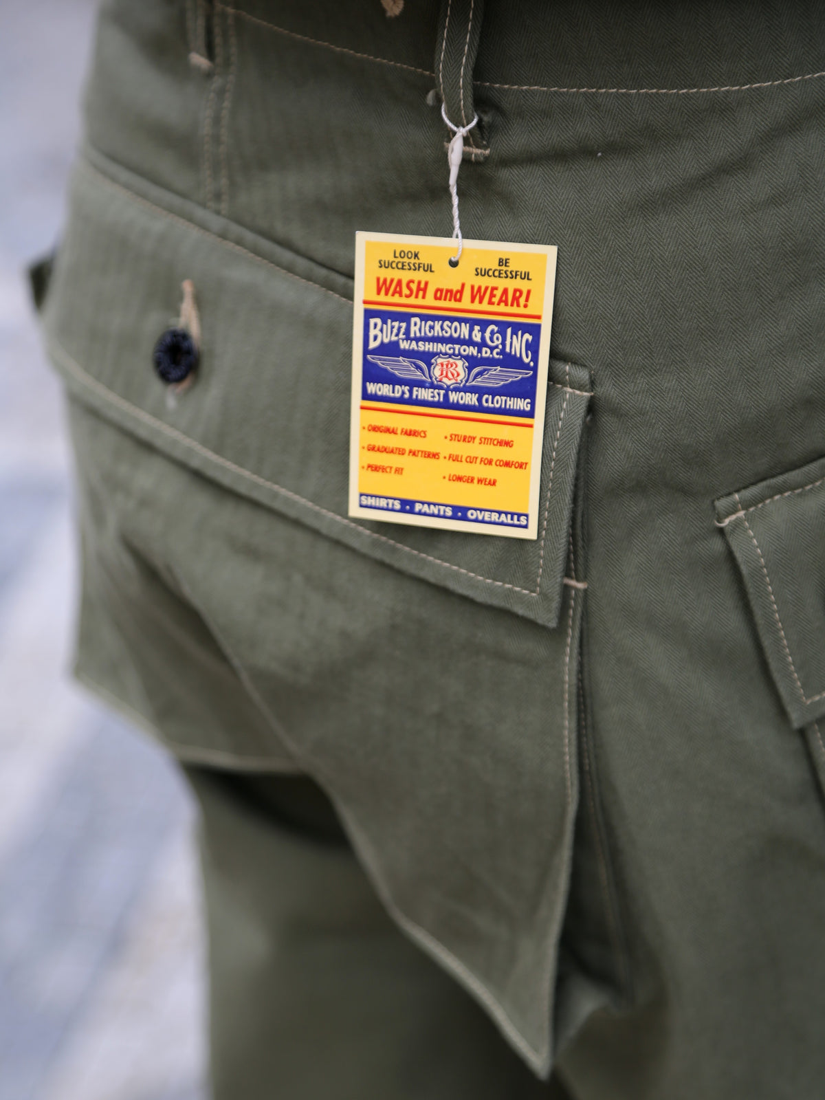 Buzz Rickson's USMC HBT M-44 Pants Short Length – Olive (BR42501-149)