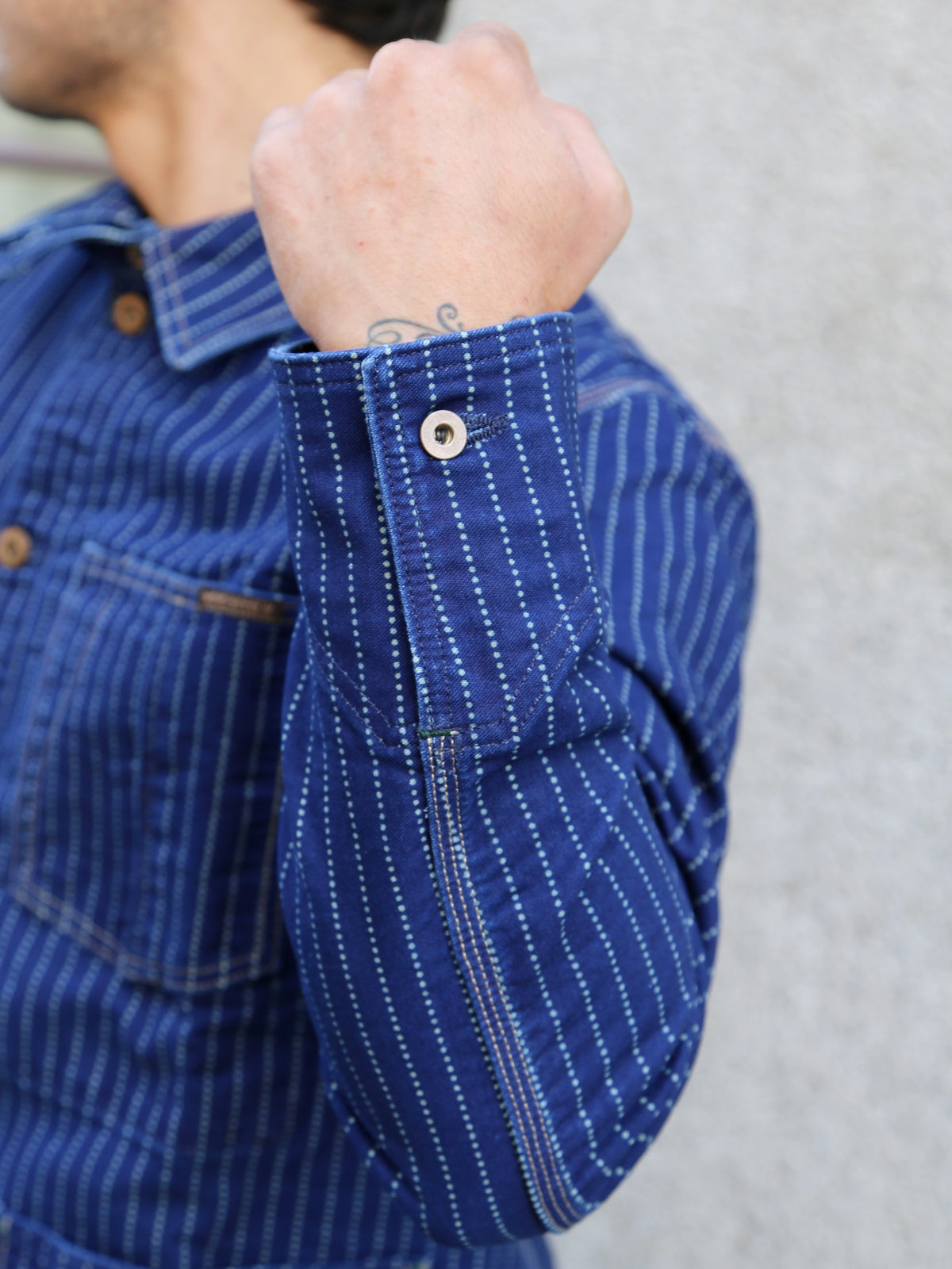 Indigofera Kurt Jacket –  Indigo Prima Wabash (707-4101-018)