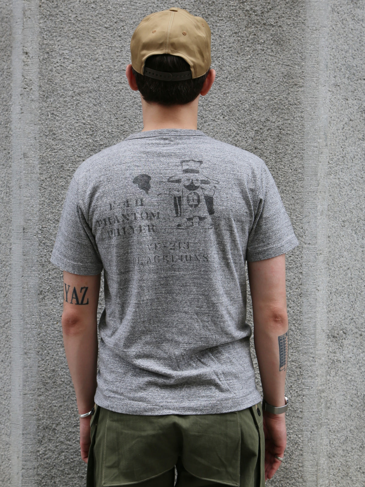 Buzz Rickson's Slub Yarn T-Shirt Phantom Phlyer – Grey (BR79730-113)