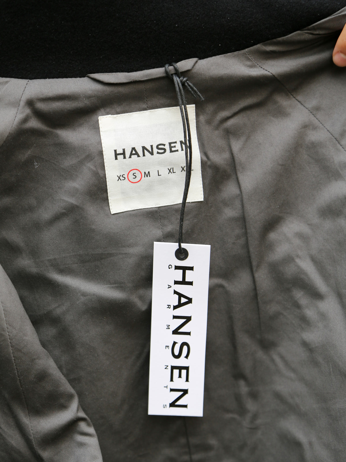 Hansen Garments Sigurd Long Lined Wool Coat – Solid Black (30-60-2)
