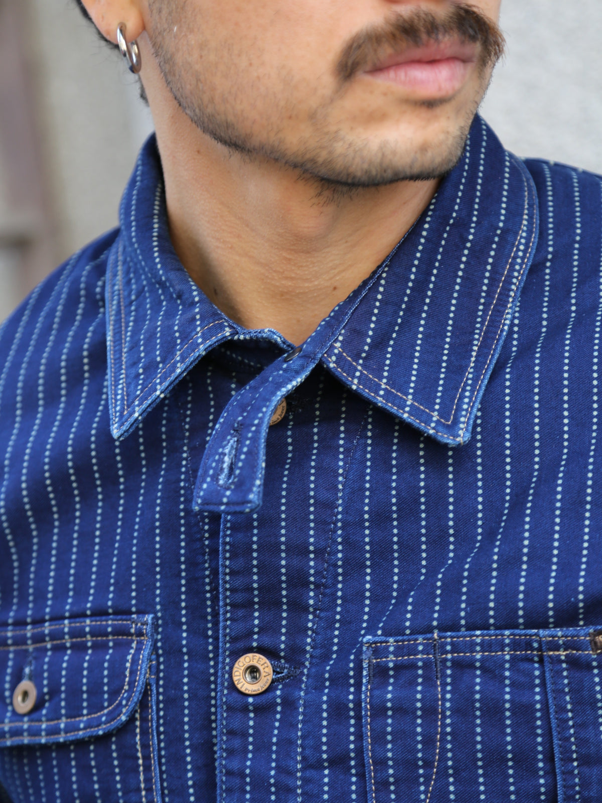 Indigofera Kurt Jacket –  Indigo Prima Wabash (707-4101-018)