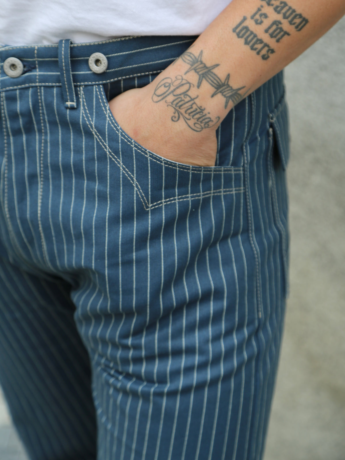 Blue Blanket Striped Pants (IJ2 IT127)