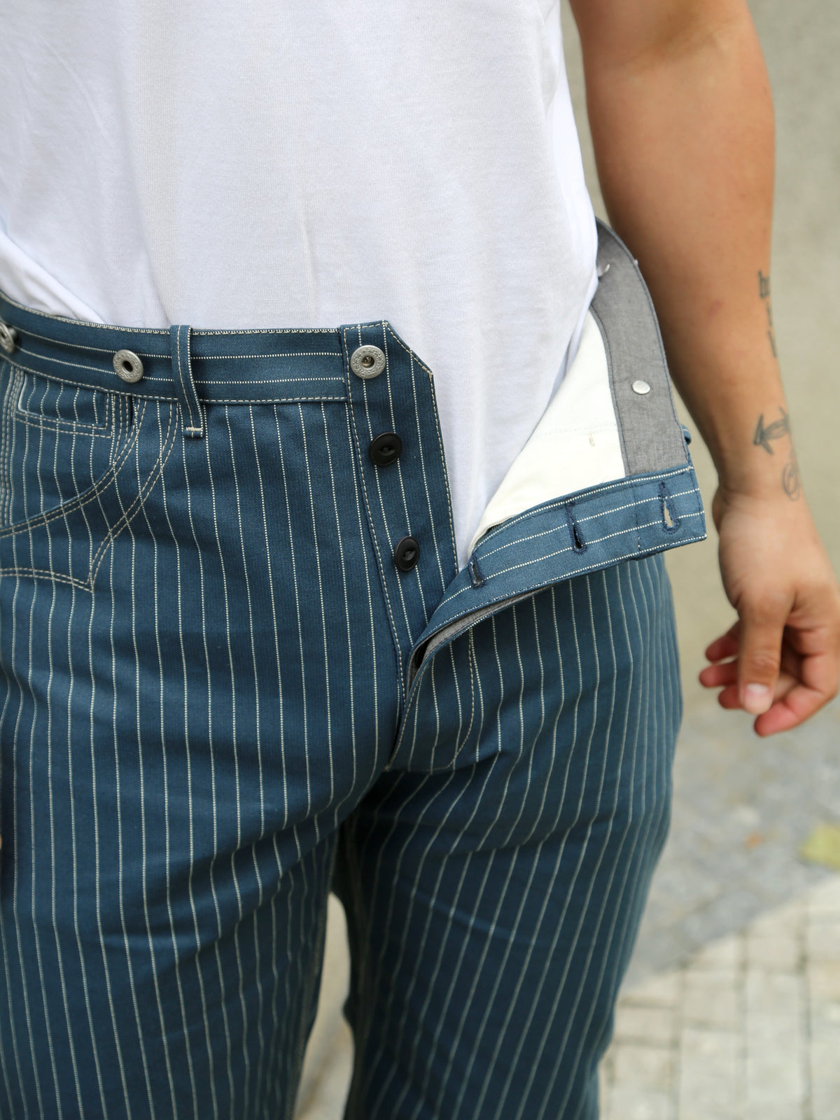 Blue Blanket Striped Pants (IJ2 IT127)