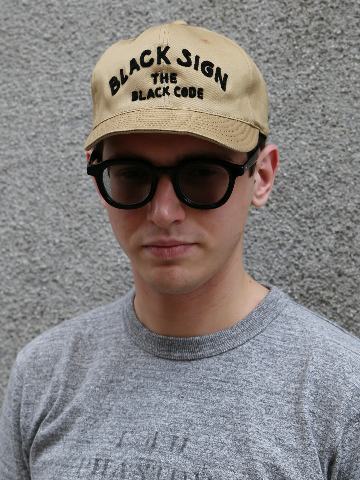 Black Sign Black Code Trucker Cap – Beige Chino (BSSC-26902)