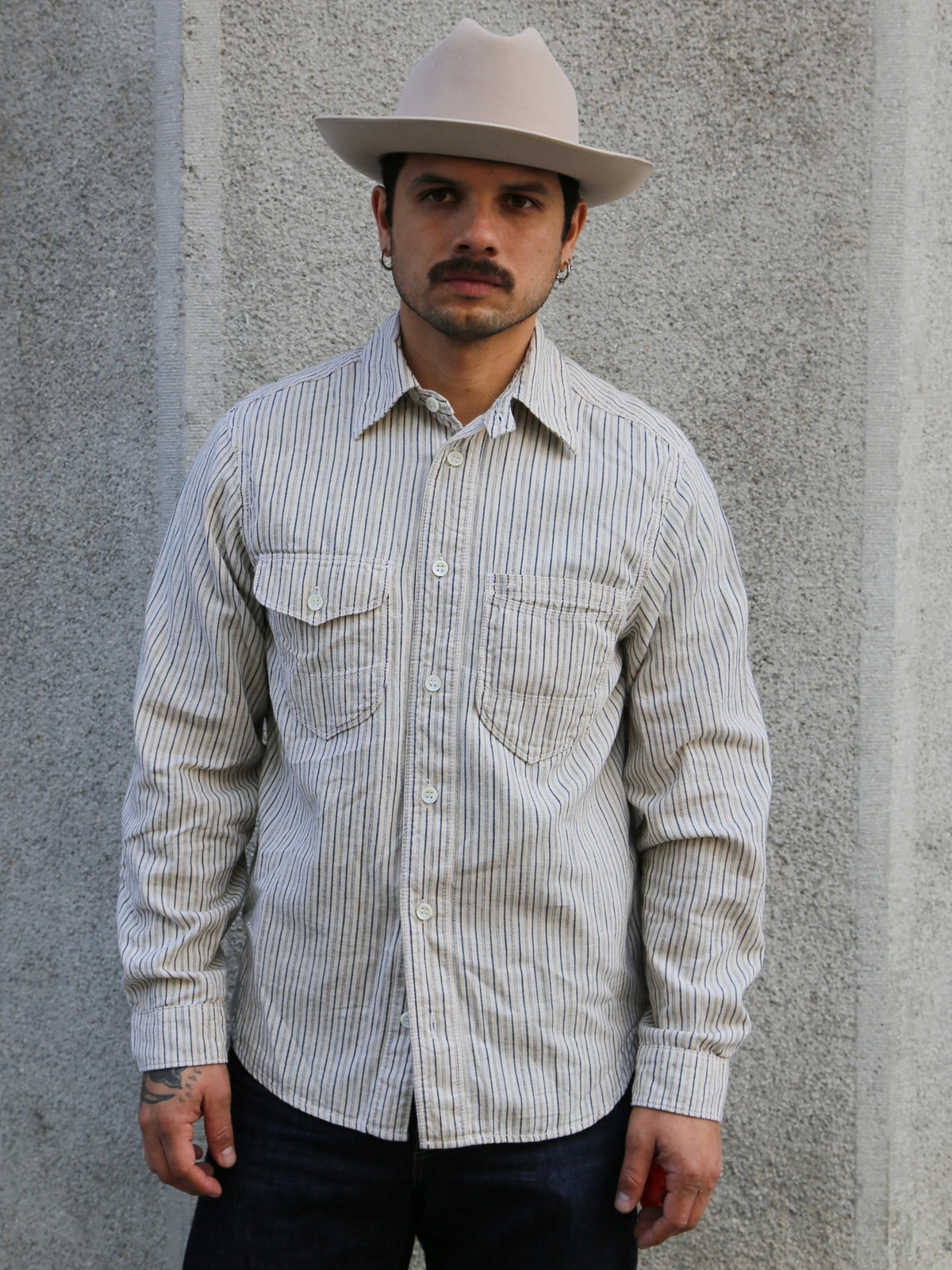 Freenote Cloth Modesto Shirt – Stripe (M1262269-STR)
