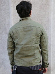 Japan Blue JBGJ1020 Type 2 Jacket Sulpher Dyed Back Satin – Olive