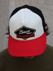 The Real McCoy's BA24003 Buco Mesh Cap Engineers – Black