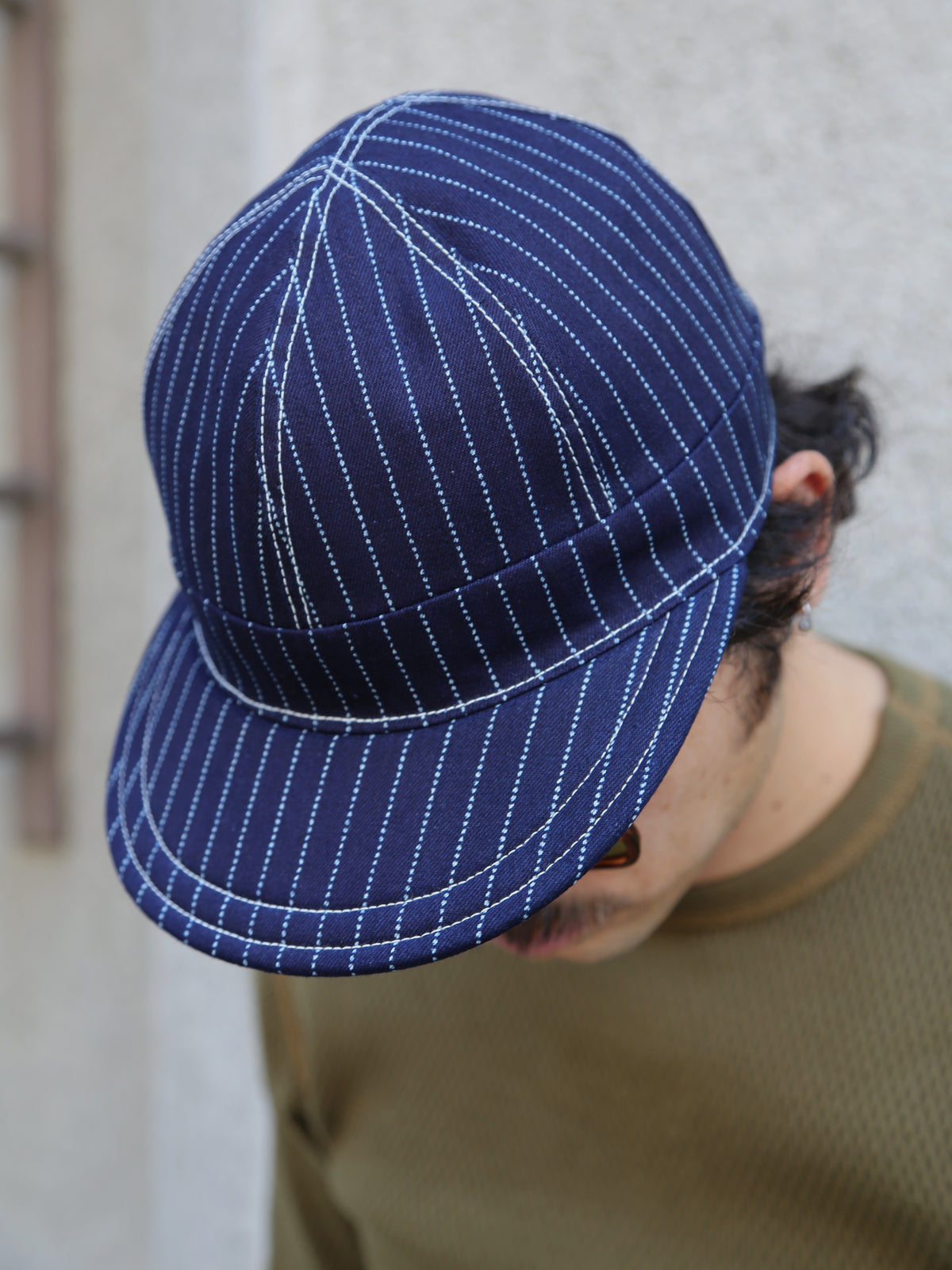 The Real McCoy's MA24014 Wabash Reversible Work Cap – Indigo