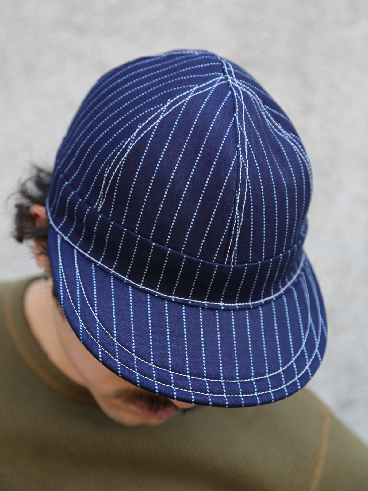 The Real McCoy's MA24014 Wabash Reversible Work Cap – Indigo