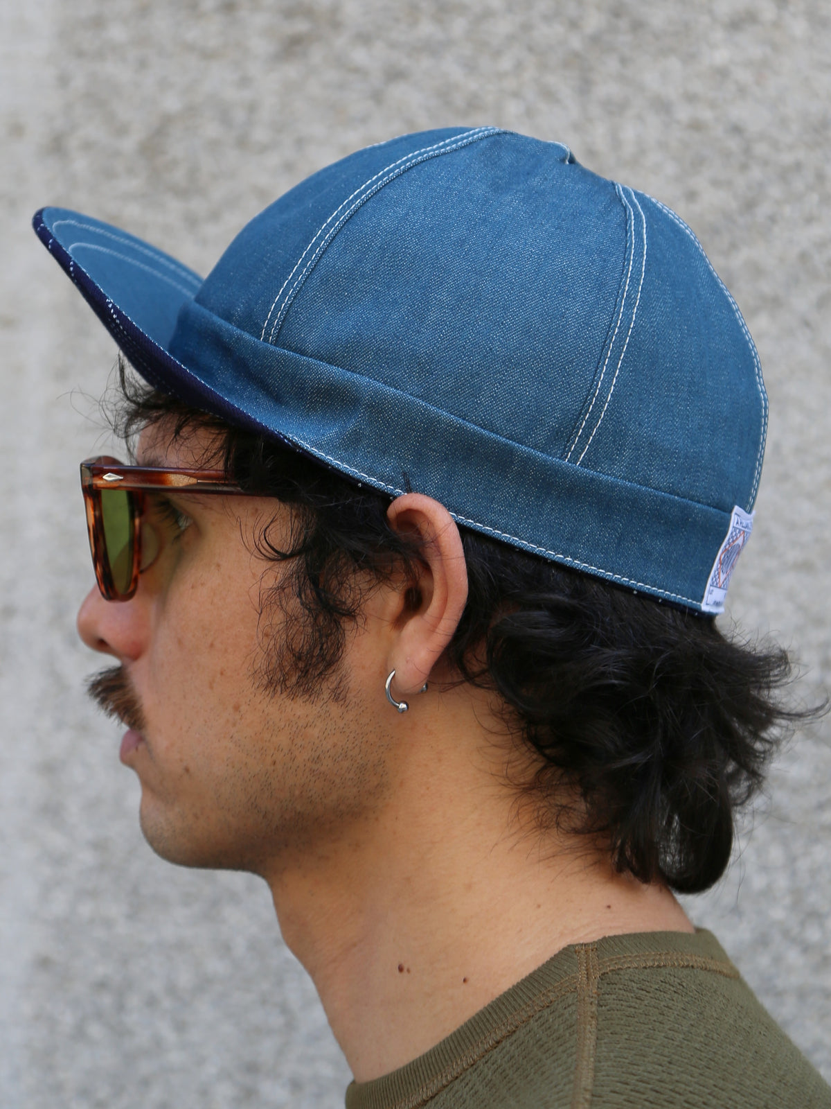 The Real McCoy's MA24014 Wabash Reversible Work Cap – Indigo