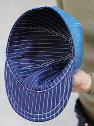 The Real McCoy's MA24014 Wabash Reversible Work Cap – Indigo