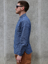 Buzz Rickson's Chambray Work Shirt – Blue (BR25995)