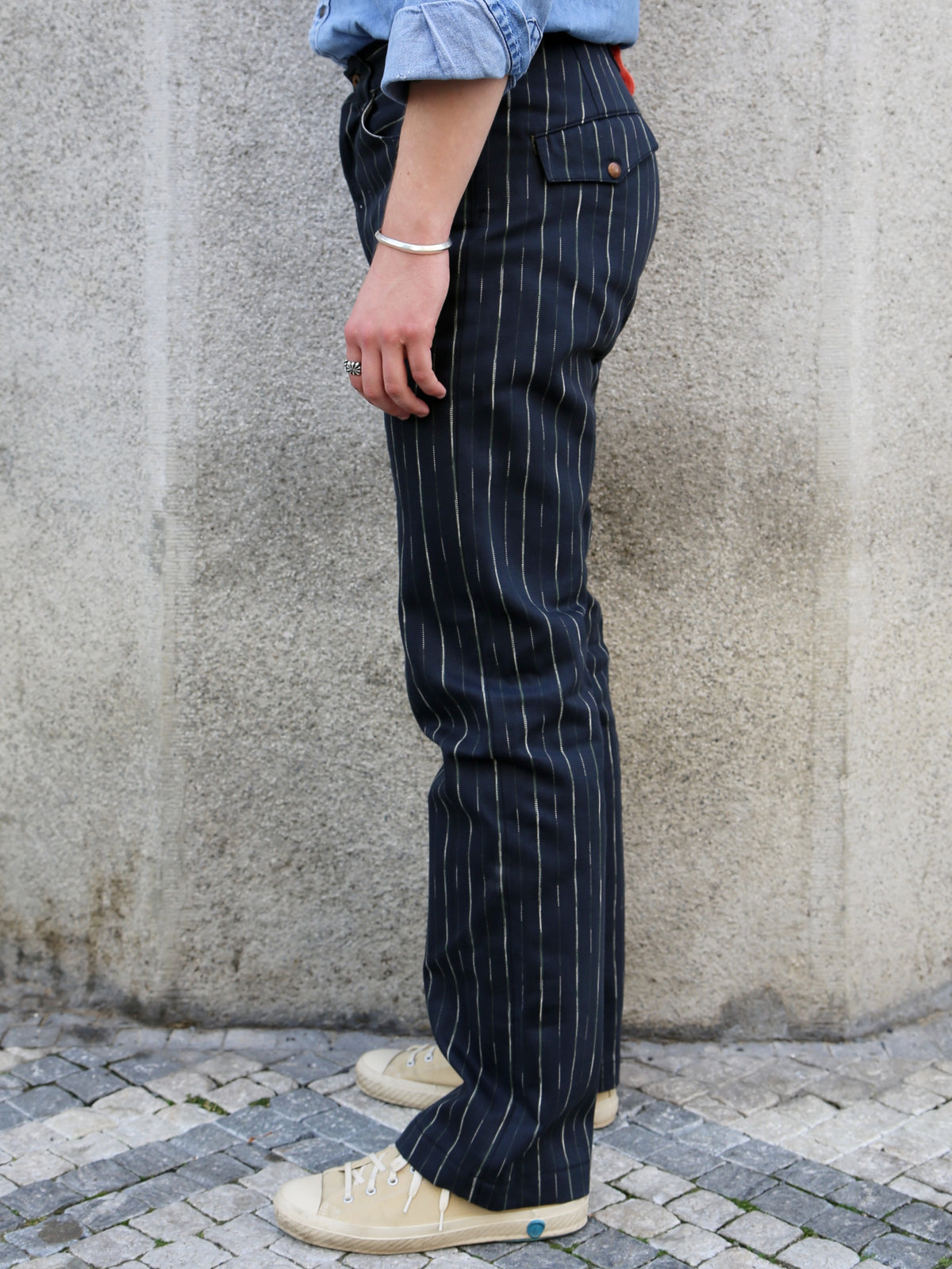 Indigofera Durango Pants Prima Stripe – Coalbone (812-5101-019)