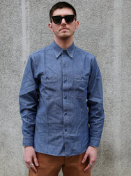 Buzz Rickson's Chambray Work Shirt – Blue (BR25995)