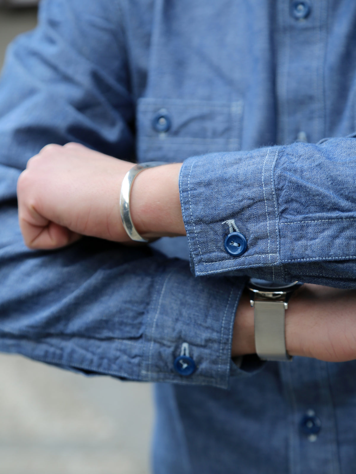 Buzz Rickson's Chambray Work Shirt – Blue (BR25995)