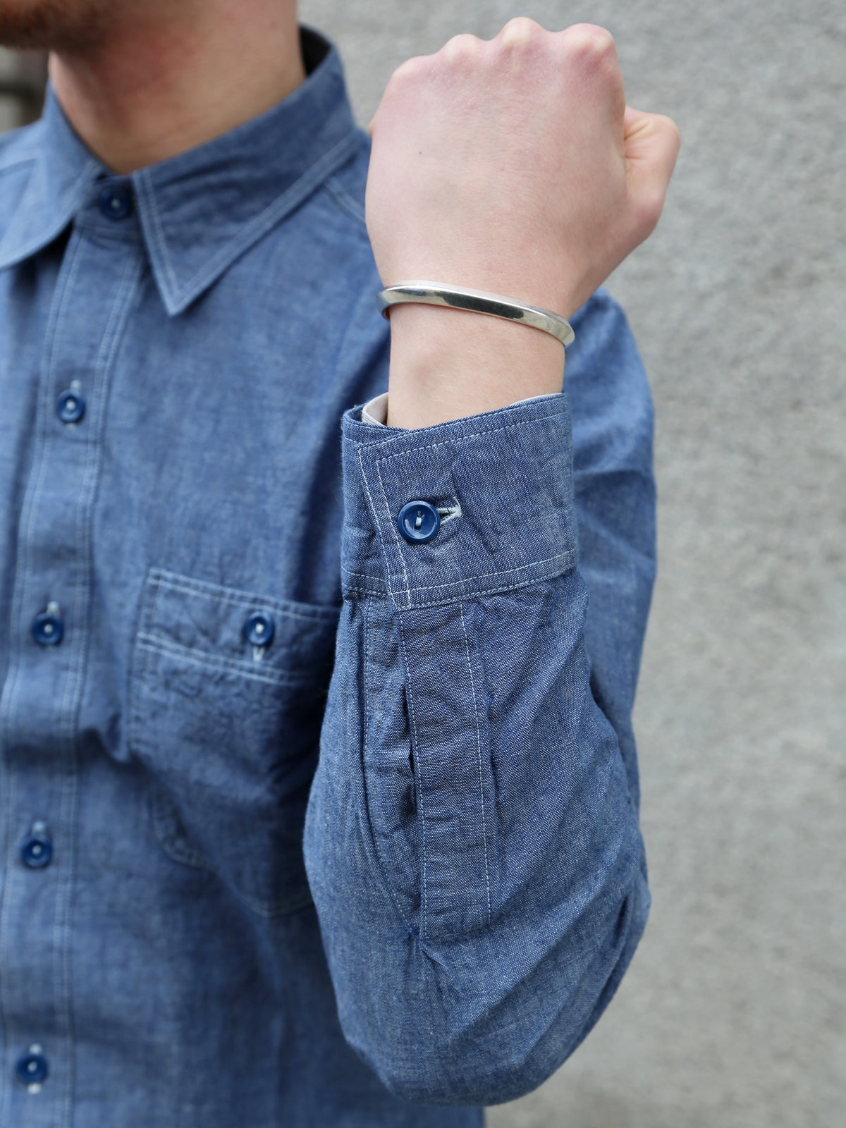 Buzz Rickson's Chambray Work Shirt – Blue (BR25995)