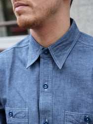 Buzz Rickson's Chambray Work Shirt – Blue (BR25995)
