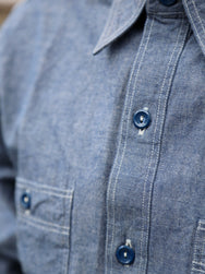Buzz Rickson's Chambray Work Shirt – Blue (BR25995)