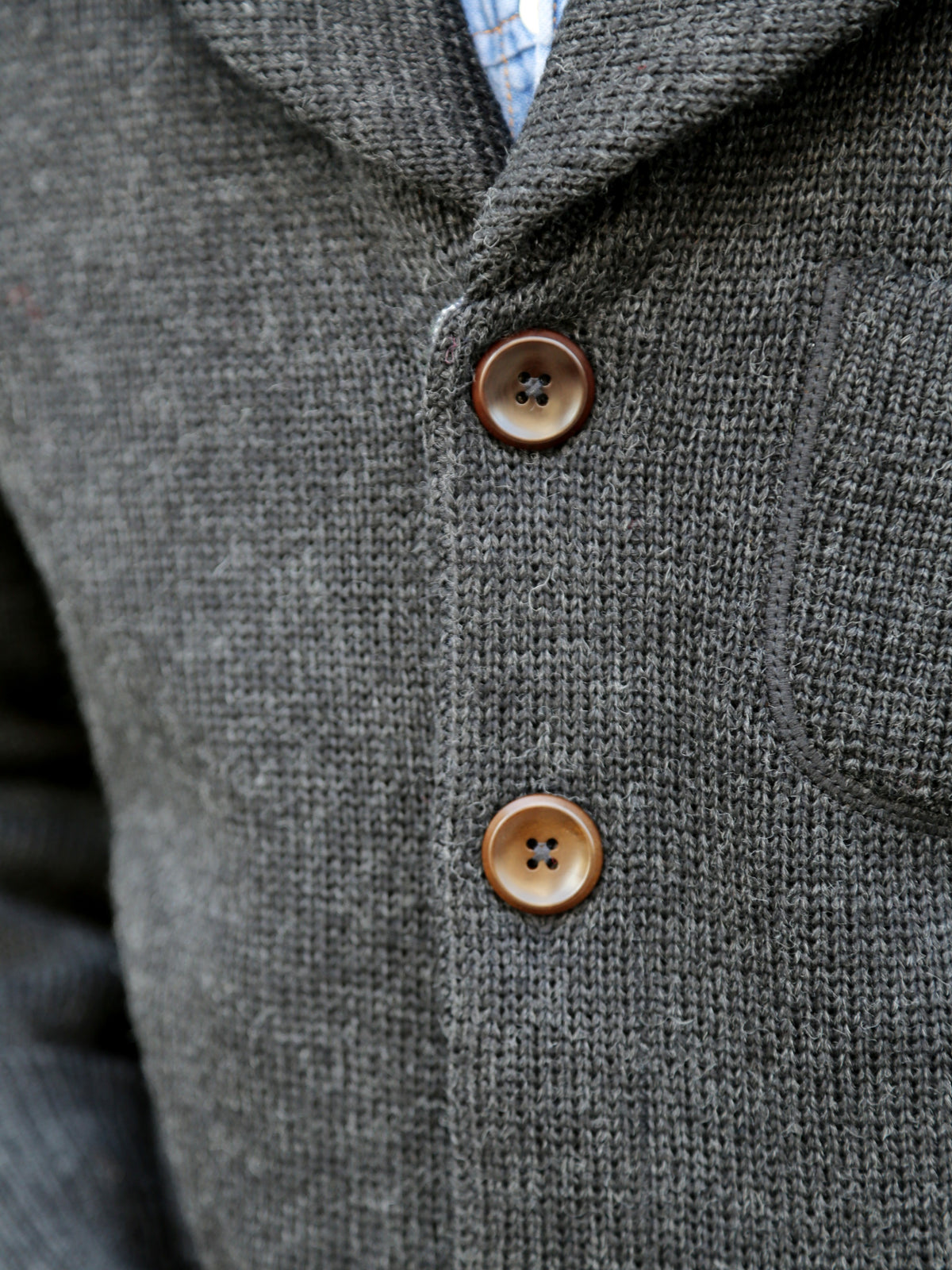 Fleurs de Bagne L'Enfant du Malheur Cardigan – Anthracite