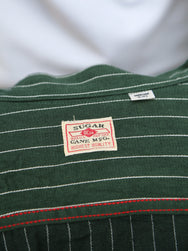 Sugar Cane Coke Stripe LS Workshirt – Green (SC28652-145)