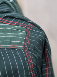 Sugar Cane Coke Stripe LS Workshirt – Green (SC28652-145)