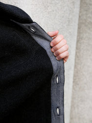 Fleurs de Bagne L'Enfant du Malheur Cardigan – Anthracite