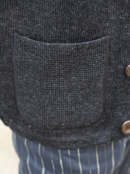 Fleurs de Bagne L'Enfant du Malheur Cardigan – Anthracite