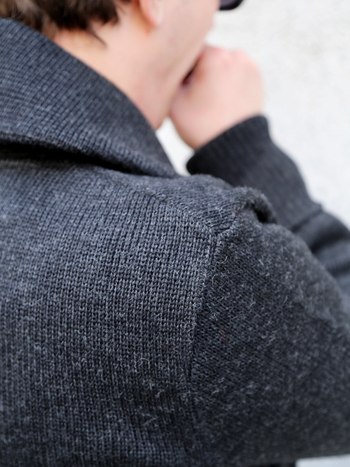 Fleurs de Bagne L'Enfant du Malheur Cardigan – Anthracite