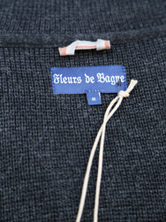 Fleurs de Bagne L'Enfant du Malheur Cardigan – Anthracite