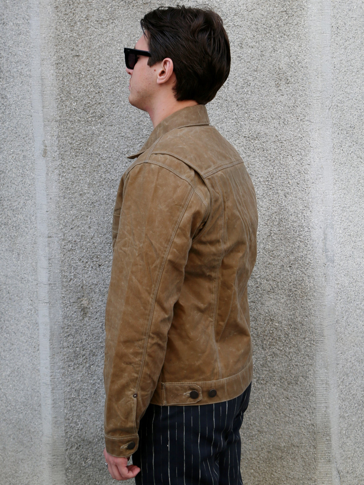 Freenote Cloth RJ-1 Waxed Jacket Tumbleweed – Brown Interior (M0004302-TMB)