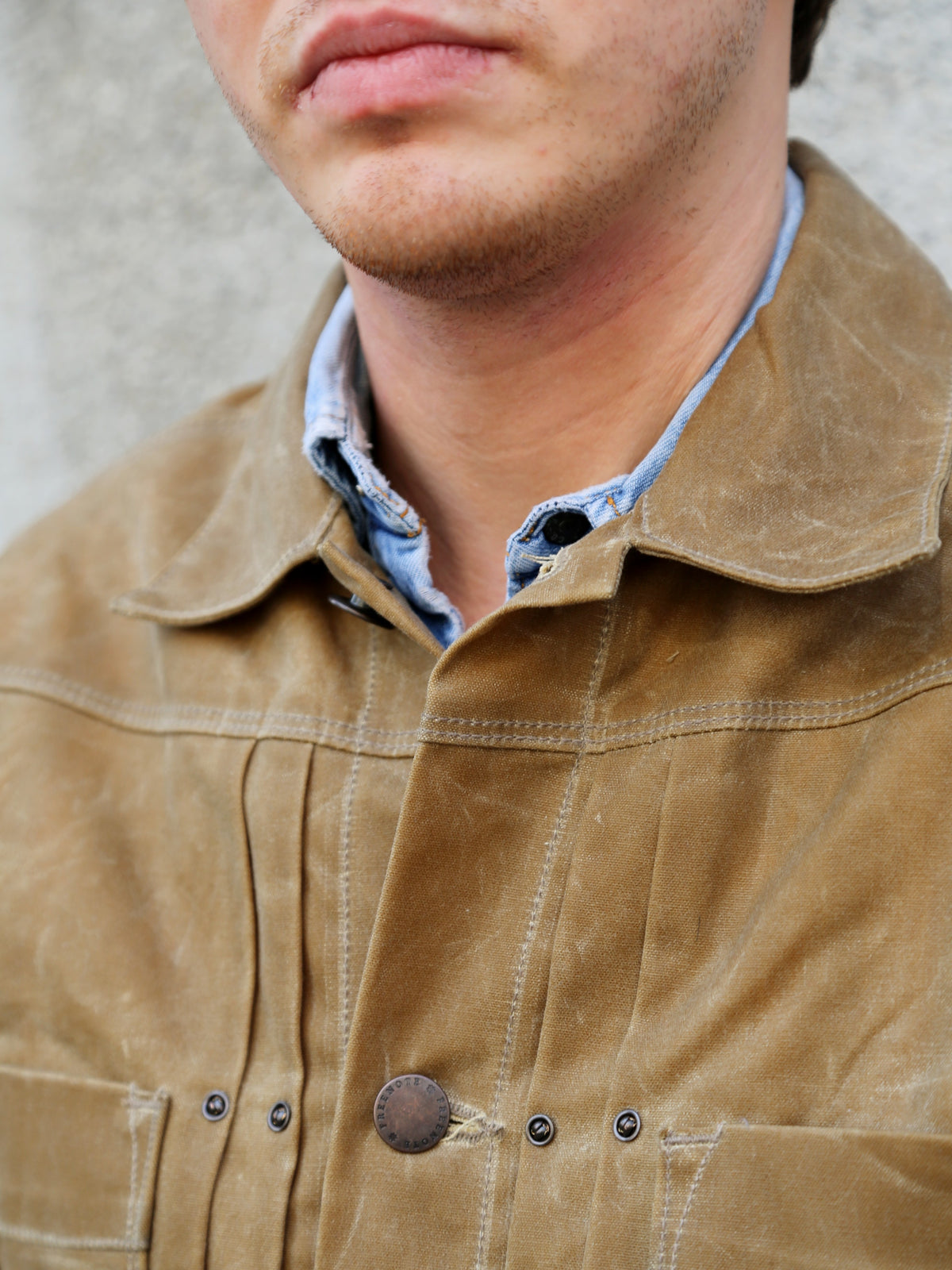 Freenote Cloth RJ-1 Waxed Jacket Tumbleweed – Brown Interior (M0004302-TMB)