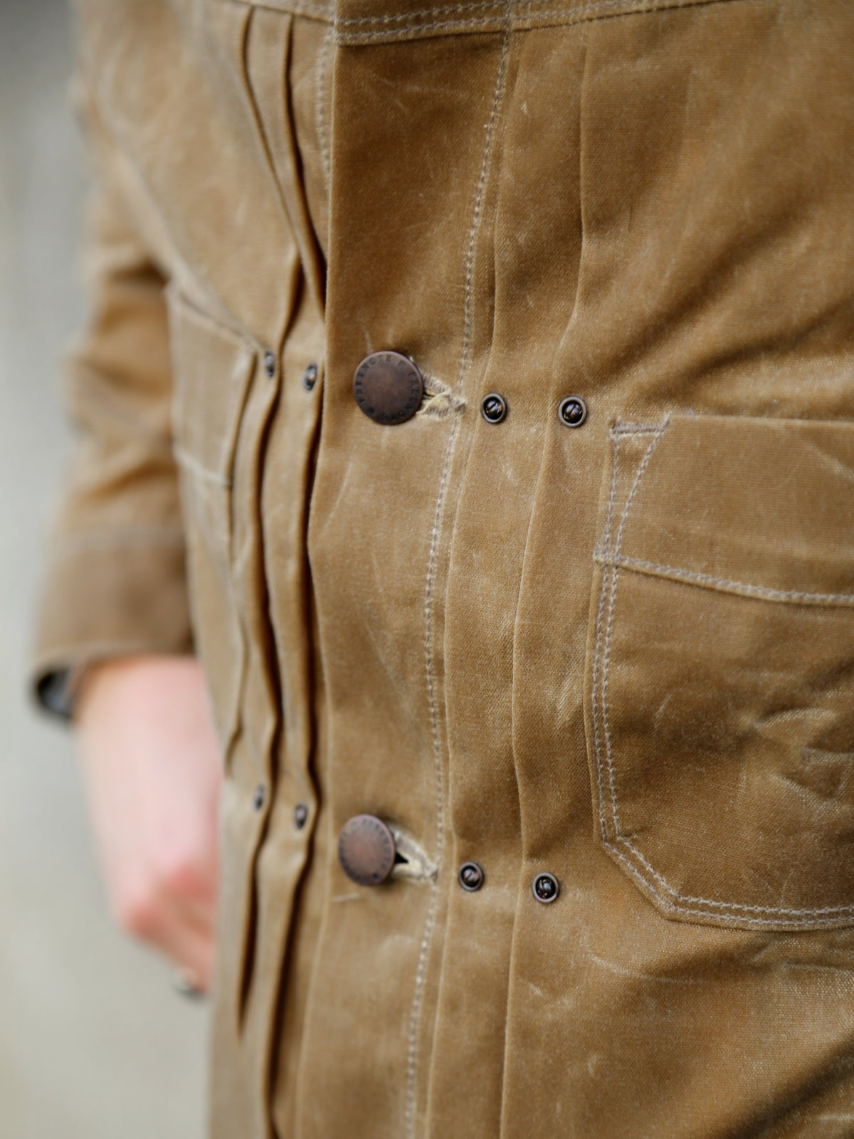 Freenote Cloth RJ-1 Waxed Jacket Tumbleweed – Brown Interior (M0004302-TMB)