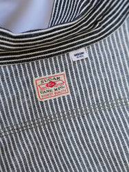 Sugar Cane Hickory Stripe SS Work Shirt – Black (SC37944-119)