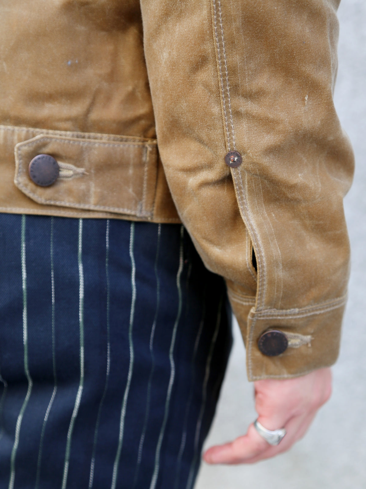 Freenote Cloth RJ-1 Waxed Jacket Tumbleweed – Brown Interior (M0004302-TMB)