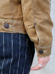 Freenote Cloth RJ-1 Waxed Jacket Tumbleweed – Brown Interior (M0004302-TMB)