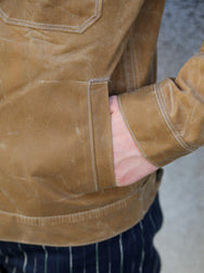 Freenote Cloth RJ-1 Waxed Jacket Tumbleweed – Brown Interior (M0004302-TMB)