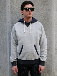 Nudie Jeans Gunde Hoodie Embo Wave – Grey Melange (150618)