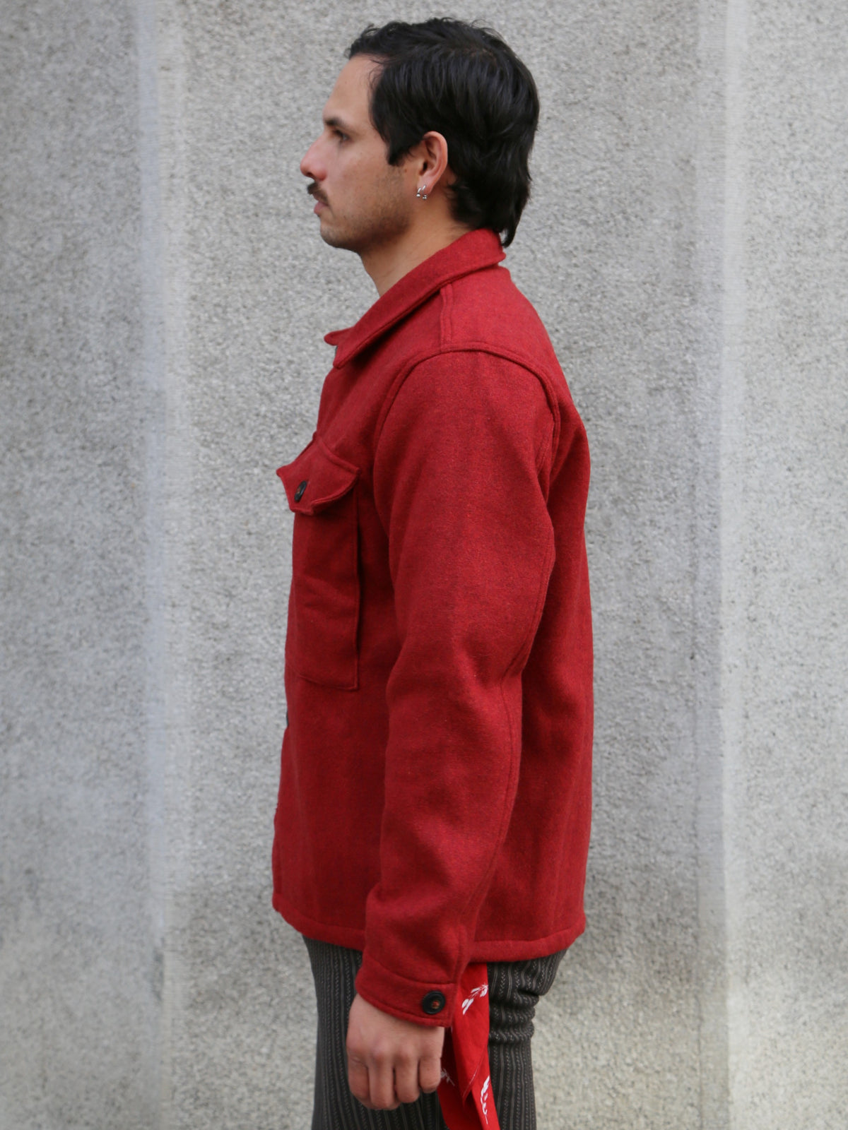 Freenote Cloth Midway Wool CPO – Red (M0004354-RED)