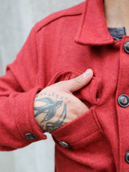 Freenote Cloth Midway Wool CPO – Red (M0004354-RED)