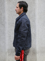 Freenote Cloth Riders Jacket – Waxed Canvas Black Alpaca Interior (M3234302-BLA)