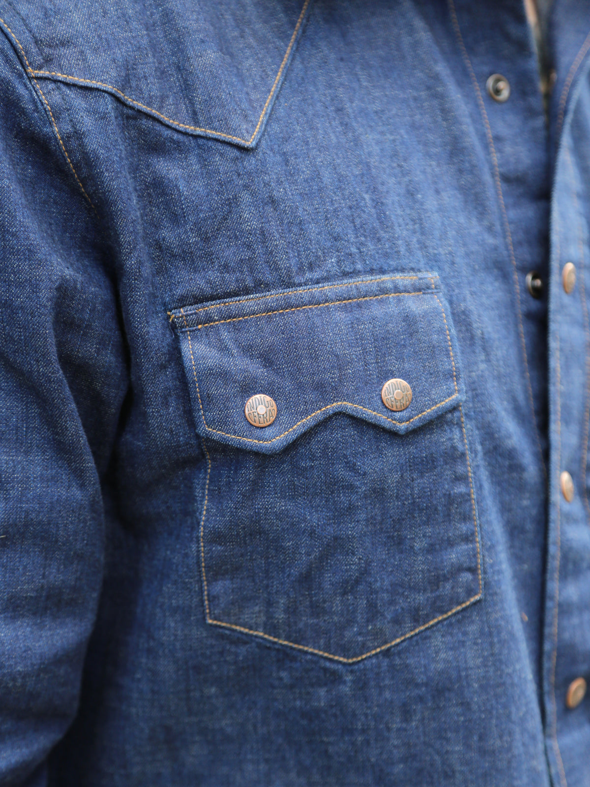 Indigofera Ryman Denim Shirt – Ohira Indigo (6995-452-02)