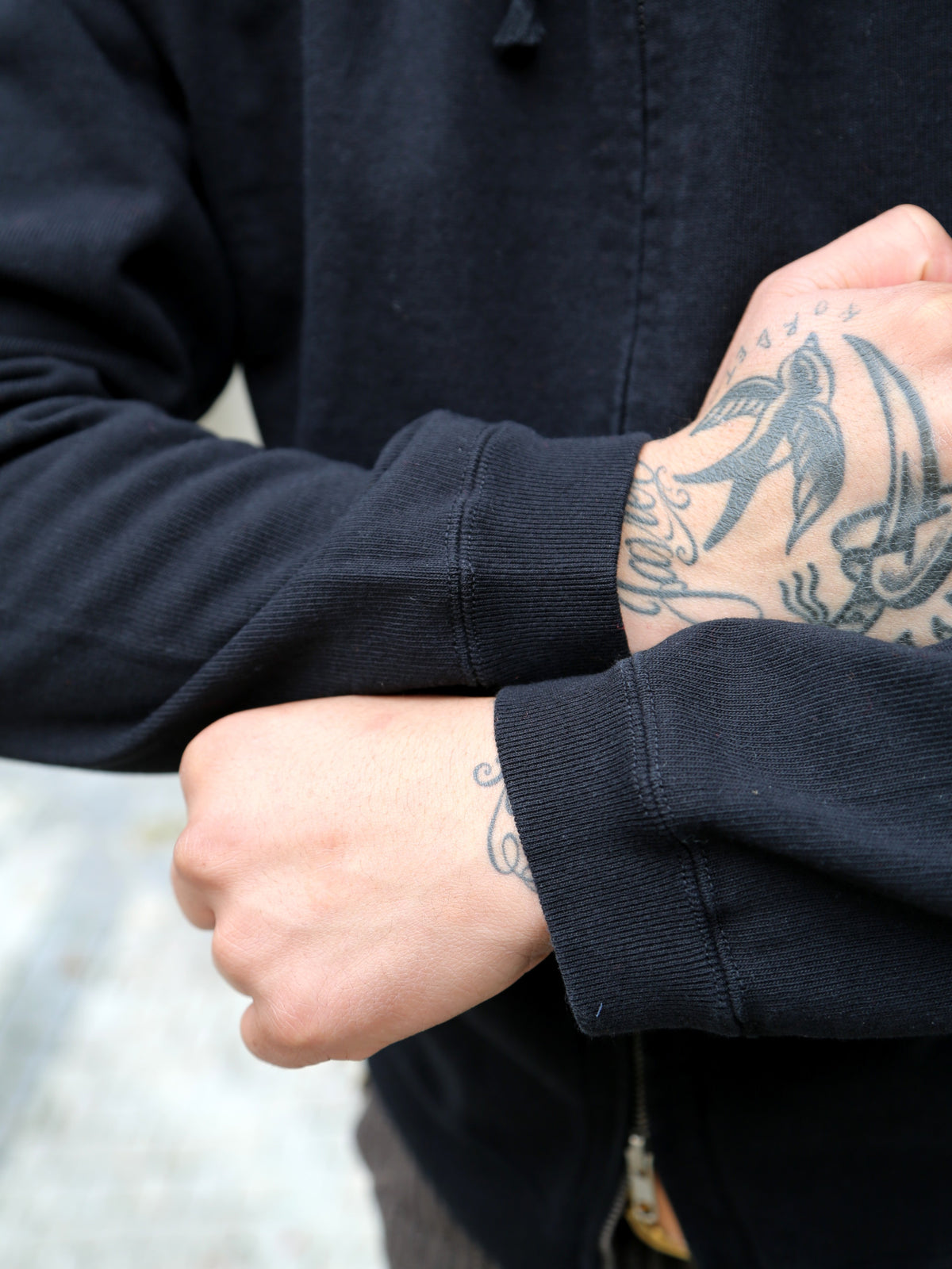 Samurai Jeans Heavyweight Hoodie – Black (SWS-TW02)